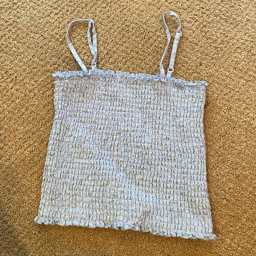 brandy melville smocked tank top